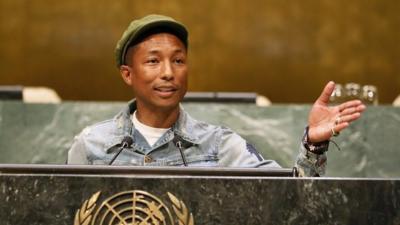 Pharrell Williams at UN