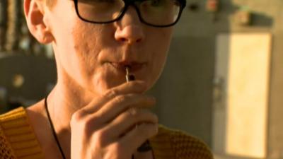 Sarah Amento takes cannabis oil to help treat cancer