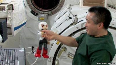 Kirobo robot in space