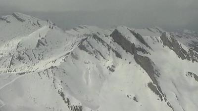 French Alps, understood to be crash site area