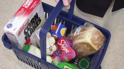 A shopping basket