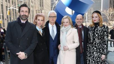 Cast of Mad Men pose for photos in New York