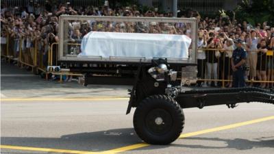 Lee Kuan Yew's coffin