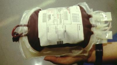 Donor blood bag