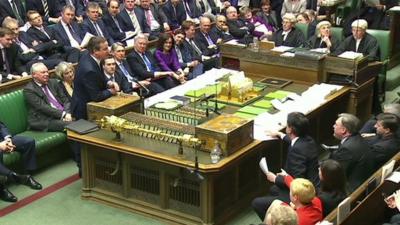 David Cameron speaks at Prime Ministers Questions