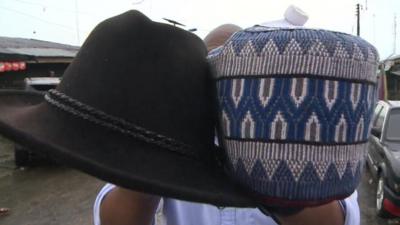 Hats similar to those worn by the Nigerian presidential candidates