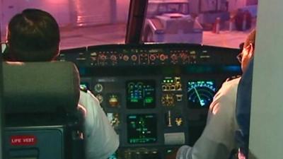 Plane cockpit