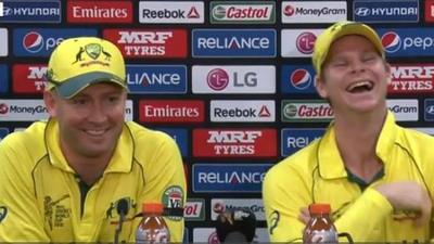 Australia captain Michael Clarke and Steve Smith