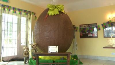 Giant chocolate egg