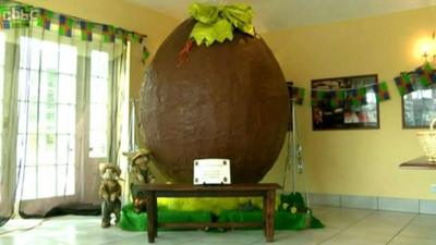 A seven-foot (2.1-metre) tall Easter egg.