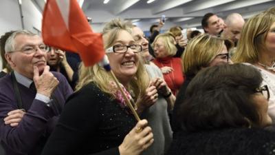 Supporters of the UMP Party