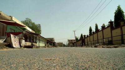 Empty Nigerian street