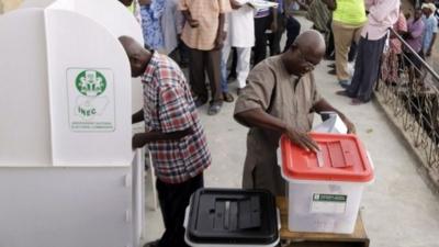 Votes cast in Nigeria