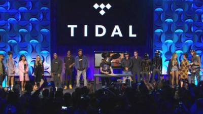 Music artists at Tidal re-launch