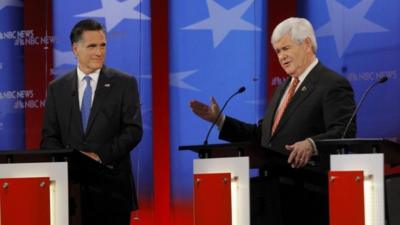 Mitt Romney and Newt Gingrich