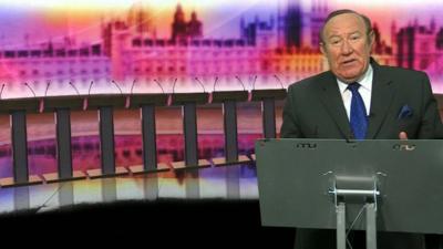 Andrew Neil at the lectern