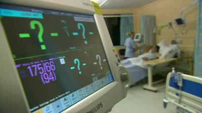 A hospital ward room