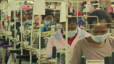 Workers in Lesotho