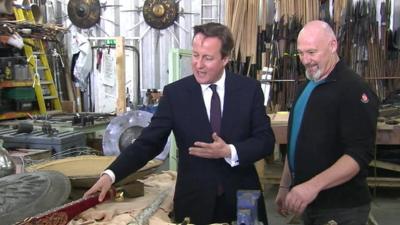 David Cameron in Northern Ireland