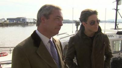 Nigel Farage and Joey Essex