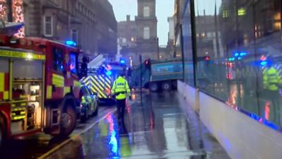 Bin lorry crash