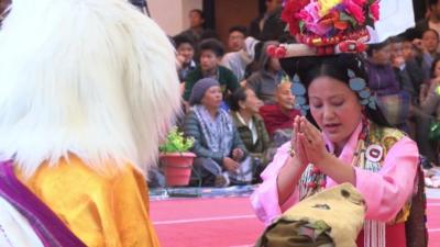 Tibetan opera festival in northern India