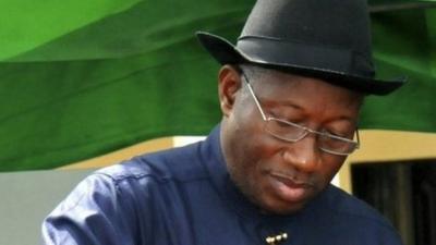 Outgoing Nigerian President Goodluck Jonathan