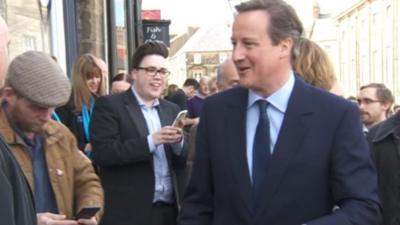 David Cameron in Alnwick