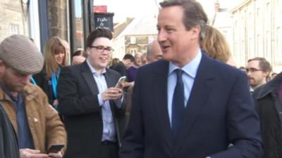 David Cameron in Alnwick