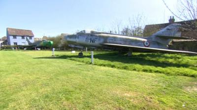 F-100 Super Sabre and the Dassault Mystere at Lashenden Air Warfare Museum