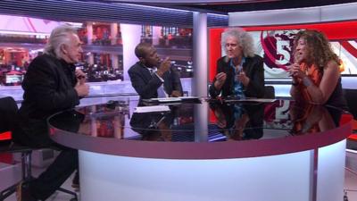 Panel during election debate