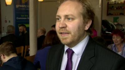 Steven Agnew said his party was calling for a non-violent, green, grassroots revolution