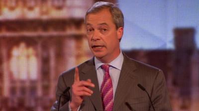 UKIP leader Nigel Farage