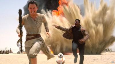 Still from Star Wars: The Force Awakens