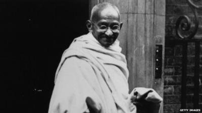 Mahatma Gandhi wearing khadi