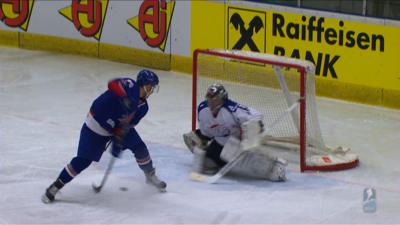 Ben O'Connor scores an amazing penalty goal for Great Britain in their 3-2 victory over South Korea at the third-tier World Ice Hockey Championships