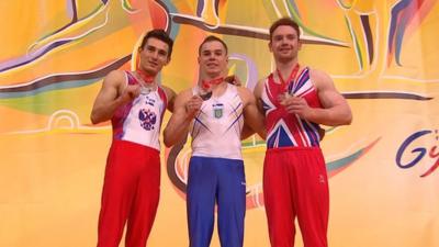 European Gymnastics: Daniel Purvis wins team GB's second medal