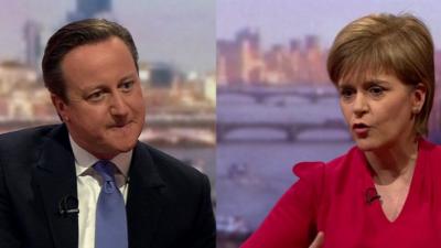 David Cameron and Nicola Sturgeon