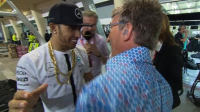 Lewis Hamilton and Eddie Jordan