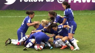 Chelsea Ladies celebrate goal