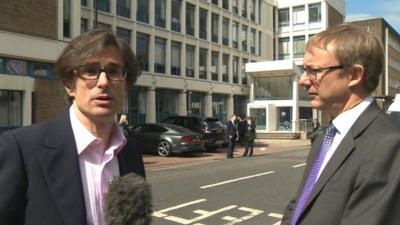 The BBC's Robert Peston (left) and Paul Johnson of the Institute for Fiscal Studies