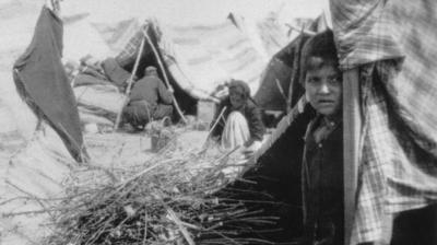 Armenian deportation camp along the Baghdad railway, 1915