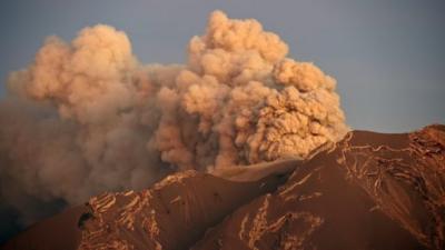 Calbuco volcano on Friday