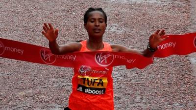 Ethiopia's Tigist Tufa wins