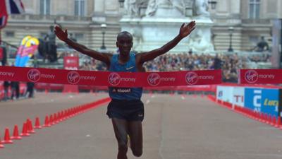 Former world champion Eliud Kipchoge