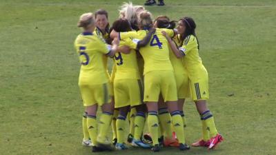 Chelsea Ladies celebrate goal