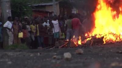 Fire in Burundi