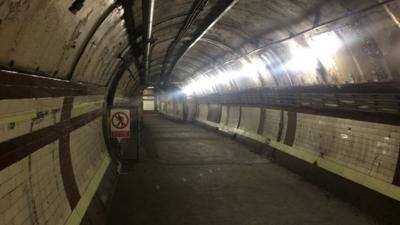 The 'ghost' station at Down St Tube