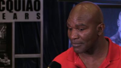 Former heavyweight world champion Evander Holyfield