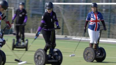 Segway polo players